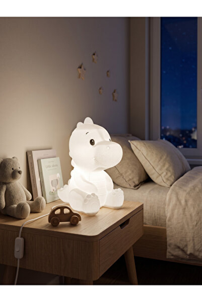Elana Design Dinozor Gece Lambası | Çocuk Odası Dekoratif LED Abajur | Seviml...