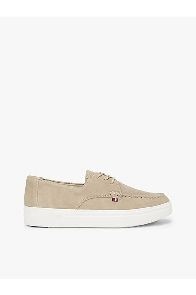 Tommy Hilfiger erkek casual suede stitch loafer
