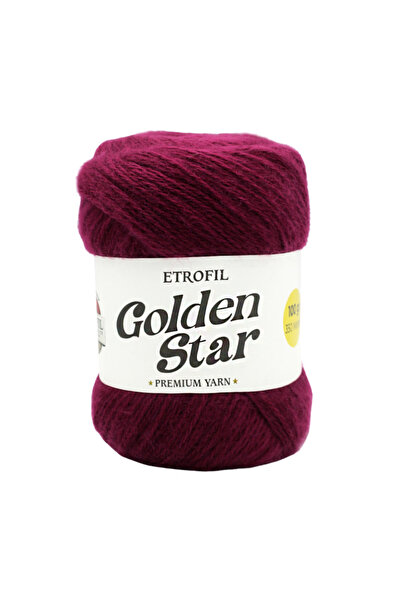 Etrofil Golden Star pređa za pletenje, ljubičasta (patlidžan), 75% premium ak...