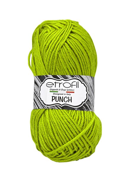 Etrofil Fir de tricotat Punch Knit Verde Măr 100% Micro Acrilic 25g 70m (74142)