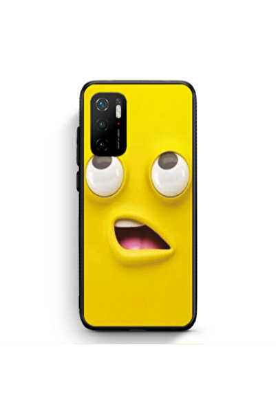 Other Xiaomi Poco M3 Pro Confused face Black Glossy Θήκη