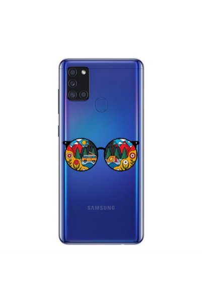 Other Samsung A21S Round Glasses Transparent Silicone TPU Θήκη