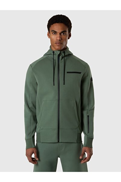 North Sails Regular Fit Scuba Hooded Full Zipper Men's Cotton Sweatshirt