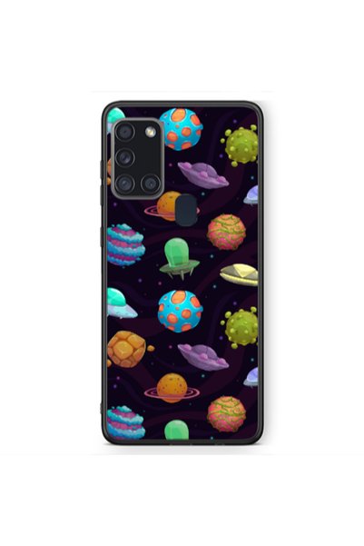 Other Samsung A21S Spacecraft Black Glossy Θήκη