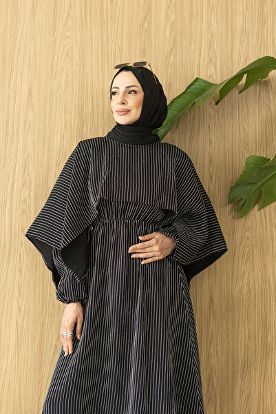 luazul Cape Sequin Dress