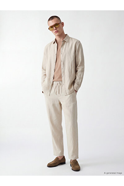 LC Waikiki Nevavm Regular Fit Men's Trousers with Elastic Waistband