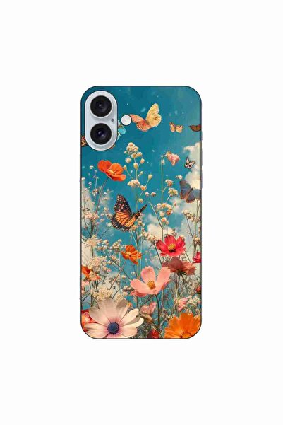 OEM Husa compatibila cu Apple iPhone 16 Plus Silicon Gel Tpu Model Flori si F...