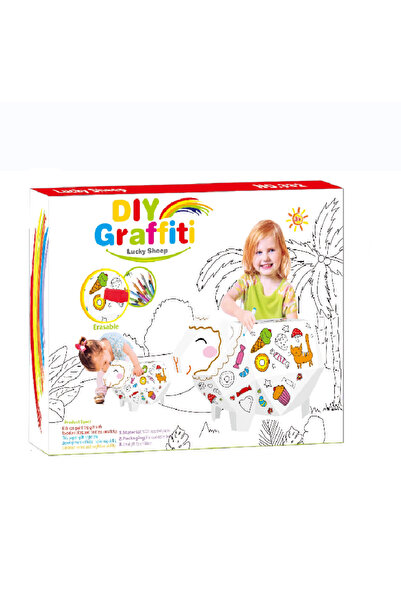 Toybox DIY 3D Cardboard Assembly & Coloring Kit for Kids - Lucky Sheep Educat...