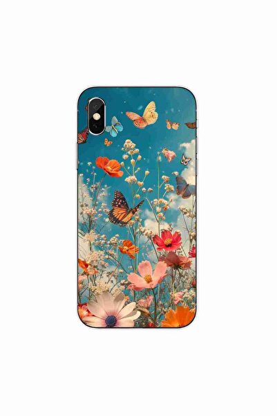 OEM Case compatible with Apple iPhone XS Max Silicone Gel Tpu Pattern Flowers...