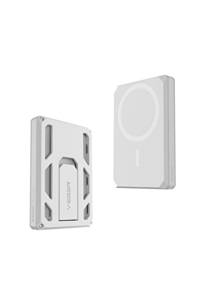 Veger X5 MagSafe Power Bank 5000mAh 15W με θύρα USB-C (Λευκό)