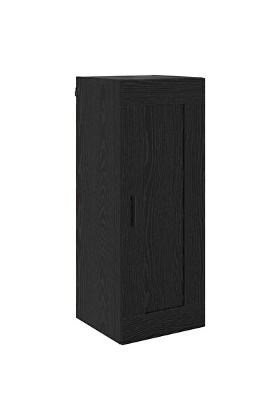 vidaxl Dulap montat pe perete Stejar Negru 34,5 x 34 x 90 cm