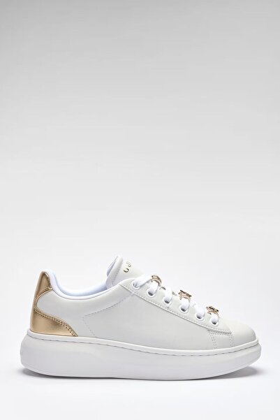 Guess Women's White Fionia Charms Sneakers Sports Shoes