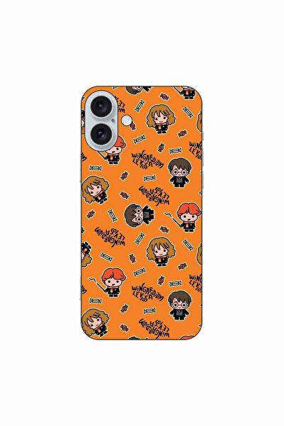 OEM Калъф, съвместим с Apple iPhone 16 Plus, силиконов гел TPU, с десен Хари ...