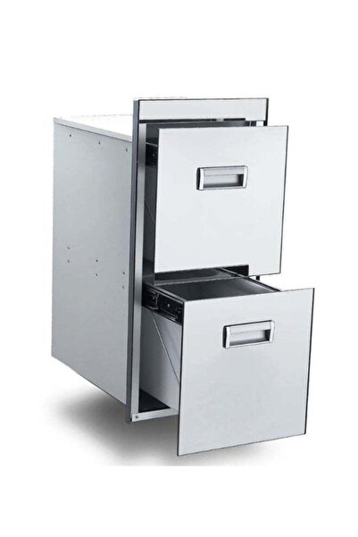 Wonderful-kitchens Silver Rice Display Cabinet with Smooth Pulls, Elegant Des...