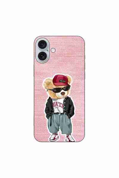 OEM Калъф, съвместим с Apple iPhone 16 Plus, силиконов гел TPU, с десен  "Роз...
