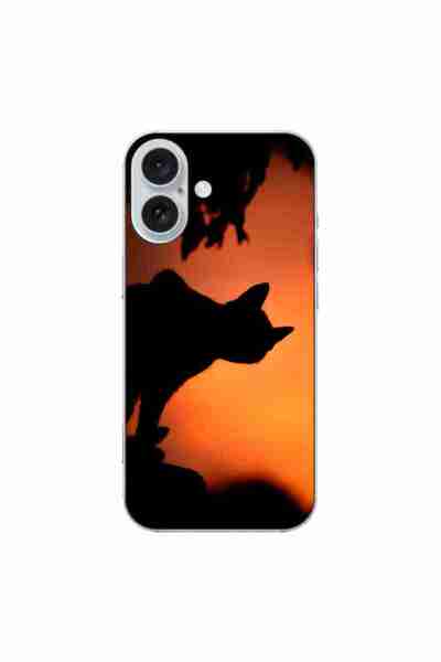 OEM Калъф, съвместим с Apple iPhone 16, силиконов гел TPU, с десен Хелоуин Че...