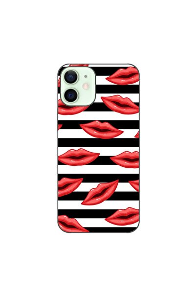 OEM Husa compatibila cu Apple iPhone 12 Mini Silicon Gel Tpu Model Striped Ki...