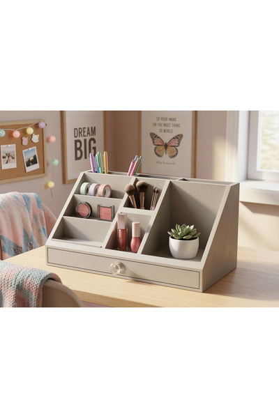 Organizer & Makyaj Düzenleyici - Çekmeceli ve Bölmeli Modern Tasarım