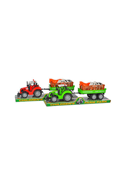 PlayFun Tractor Jucărie Fermă Funcțional Detașabil Plastic Cadou Băieți