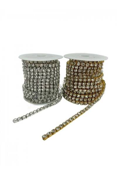 OEM Transparent Rhinestone String 16# Gold