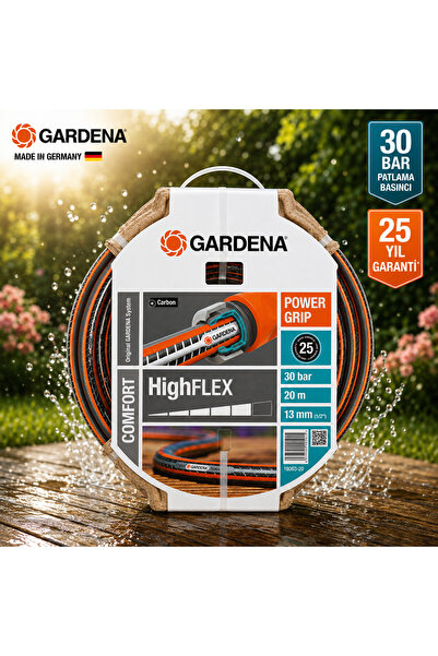 stratecht Gardena Comfort HighFLEX Bahçe Hortumu 20 Metre 13 mm 30 Bar Basınc...