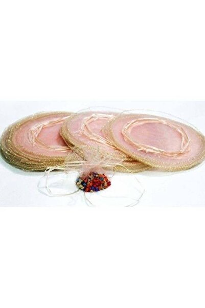 OEM Saculeti Din Organza Rotund Somon 100/Set