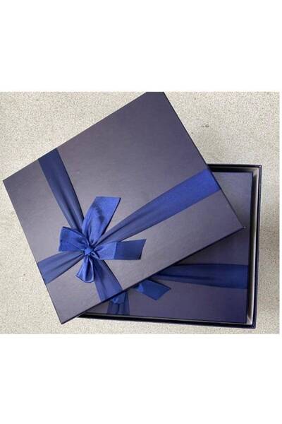 OEM Cutie Cadou Carton 10/set Uni cu Funda Satin Bleumarin