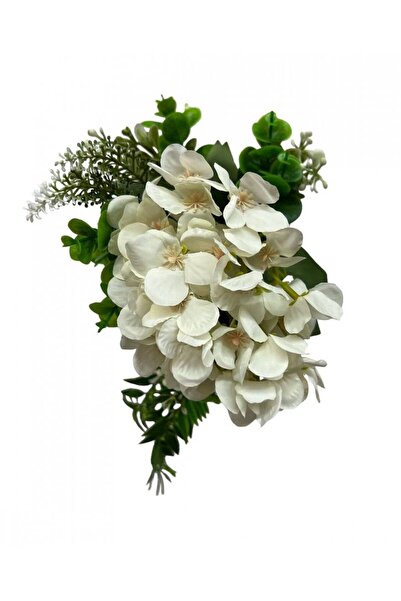 OEM Buchet Hortensie Cu Verdeata Alb
