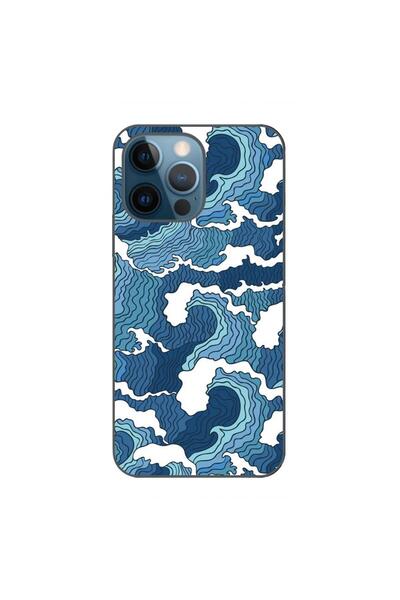 OEM Case compatible with Apple iPhone 12 Pro Silicone Gel Tpu Crazy Waves Pat...
