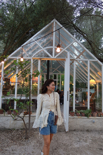 Özge Özgenç Etnik Desen Astarlı Gömlek
