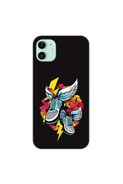 OEM Husa compatibila cu Apple iPhone 11 Silicon Gel Tpu Model Fashion Sneakers