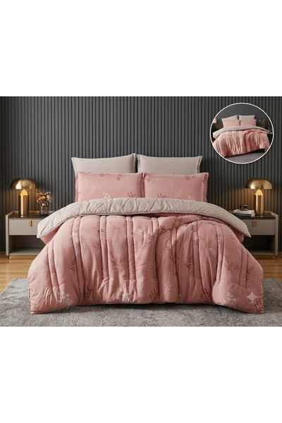ROSHAN Single Bed Summer Microfiber Filled Mattress Topper High Quality - 4 P...