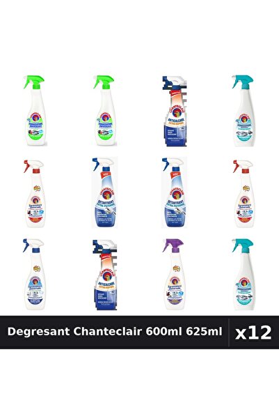Chanteclair Set 12 Degresant Universal 600ml/625ml - 7 Arome Asortate Curatenie