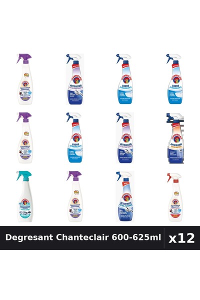 Chanteclair Set 12 Degresant Universal 600-625ml - Lavanda, Marsilia, Mosc, A...