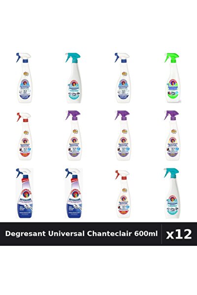 Chanteclair Set 12 Degresant Universal 600ml-625ml - 7 Arome Asortate, Bicarb...
