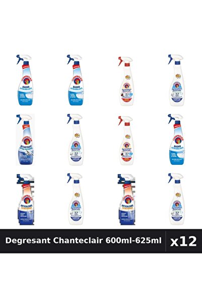 Chanteclair Set 12 Degresant Universal 600ml-625ml - Bicarbonat, Marsilia, An...