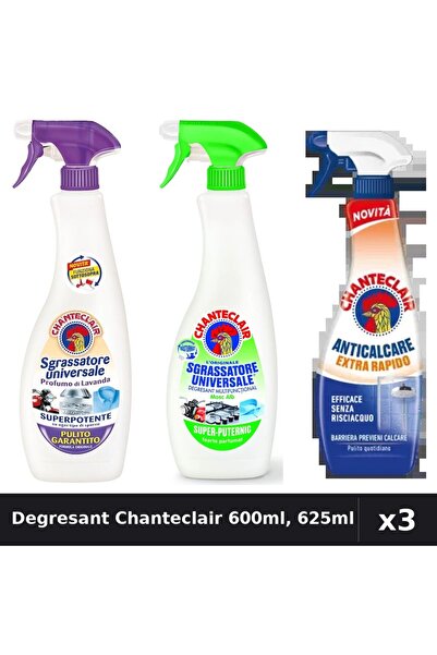 Chanteclair Set 3 Degresant Universal 600ml, 625ml - Mosc Alb, Lămâie, Antica...