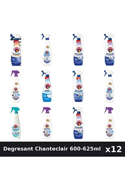 Chanteclair Set 12 Degresant Universal 600-625ml - 8 Arome, Anticalcar, Detar...