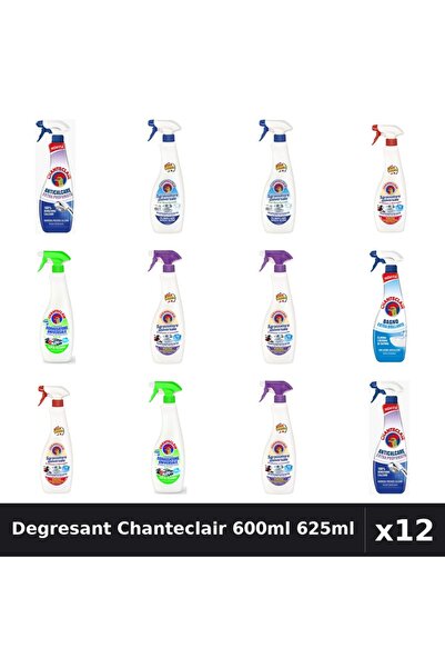 Chanteclair Set 12 Degresant Universal 600ml 625ml - 7 Arome Asortate Curatenie
