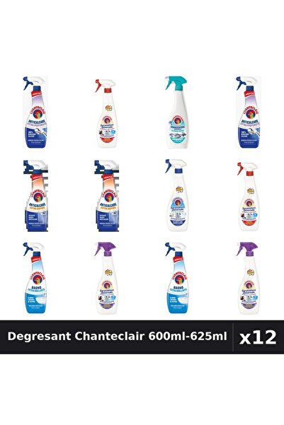 Chanteclair Set 12 Degresant Universal 600ml-625ml - 7 Arome, Anticalcar, Lav...
