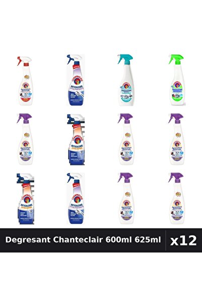 Chanteclair Set 12 Degresant Universal 600ml-625ml - 7 Arome, Anticalcar, Lav...