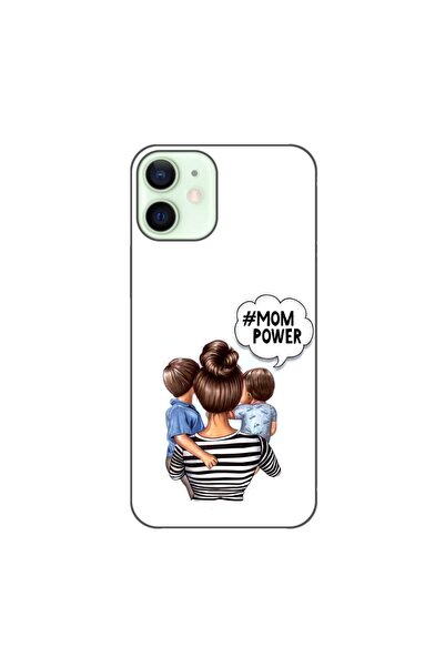 OEM Husa compatibila cu Apple iPhone 12 Mini Silicon Gel Tpu Model Mom of Boys