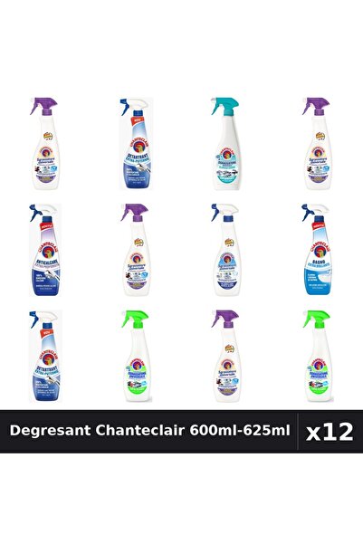 Chanteclair Set 12 Degresant Universal 600ml-625ml - 8 Arome, Anticalcar, Det...
