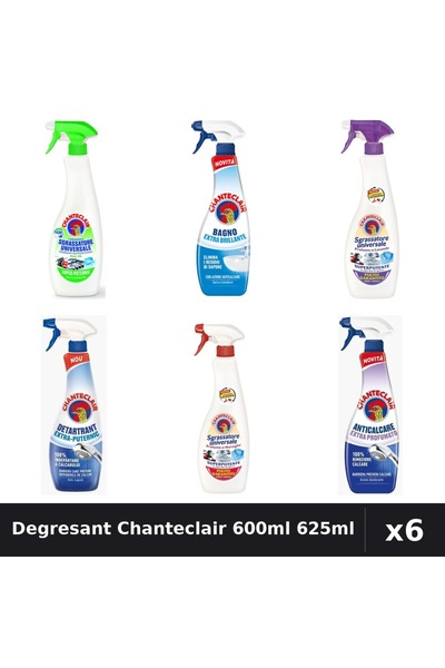 Chanteclair Set 6 Degresant Universal 600-625ml - Lămaie, Marseilia, Mosc Alb
