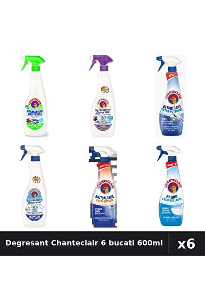 Chanteclair Set 6 Degresant Universal 600-625ml - Lamaie, Mosc, Bicarbonat, A...