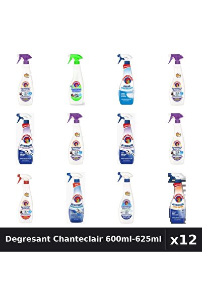 Chanteclair Set 12 Degresant Universal 600ml-625ml - 9 Arome, Anticalcar, Det...