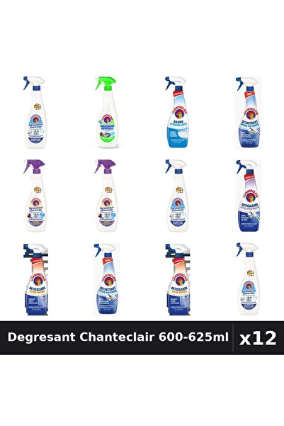 Chanteclair Set 12 Degresant Universal 600-625ml - Bicarbonat, Lămâie, Lavand...