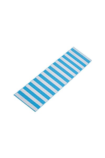 OEM Rogojină de Plajă din Plastic, Bleu cu Dungi Albe, 180 x 60 cm, Tip Rolă