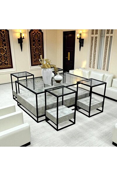 Tables Table Set with 4 Service Tables: Luxury and Practicality
