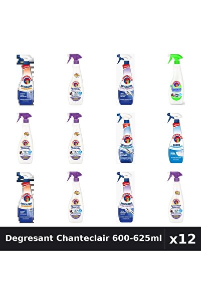 Chanteclair Set 12 Degresant Universal 600-625ml - Lavanda, Lămâie, Mosc Alb